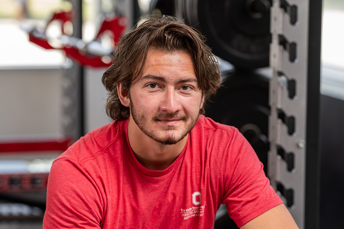 A portrait of Ohio State School of Health and Rehabilitation Sciences Master’s student Anthony Dujmovic