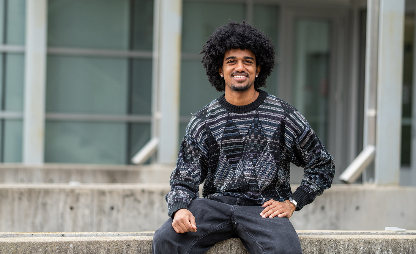 A portrait of Ohio State student Emanuel Tewolde