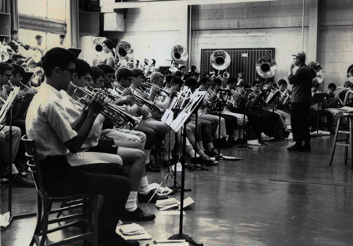The Marching Band practice