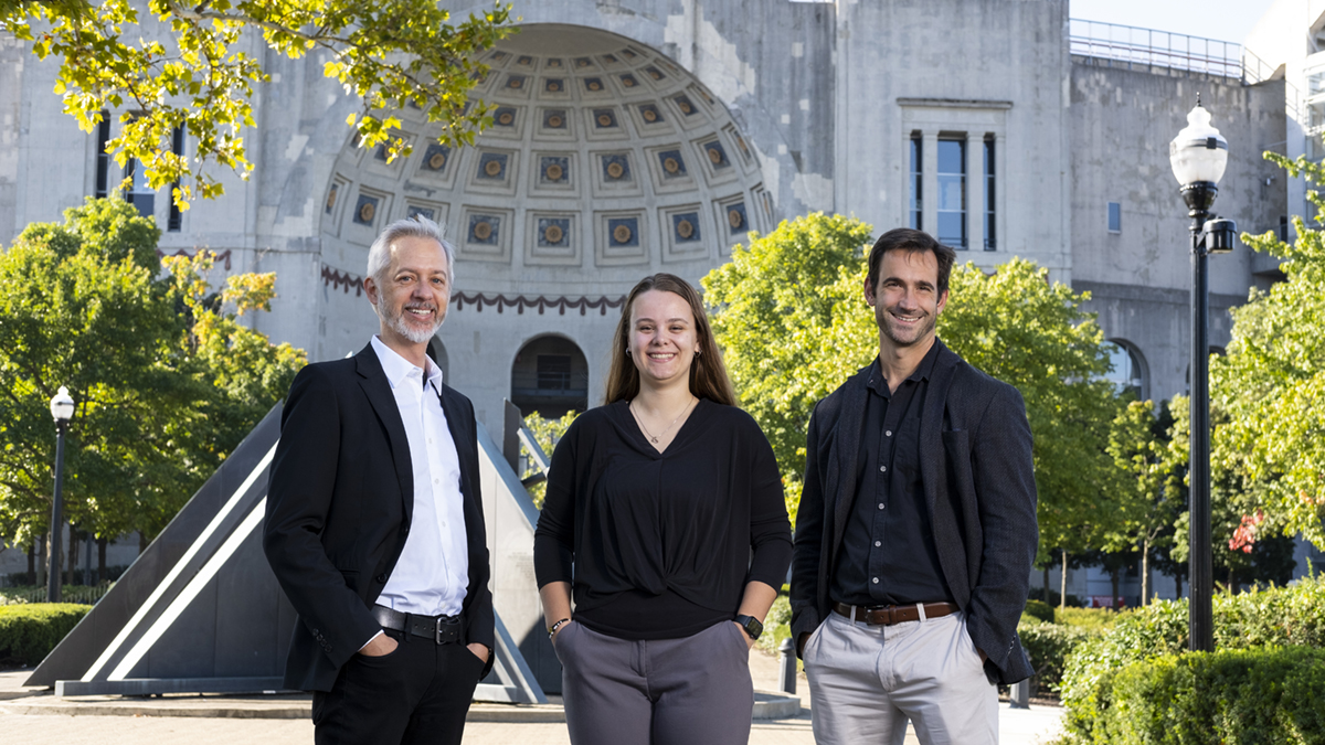Benjy Flowers, Abi Atteveld and Anthony Massari.