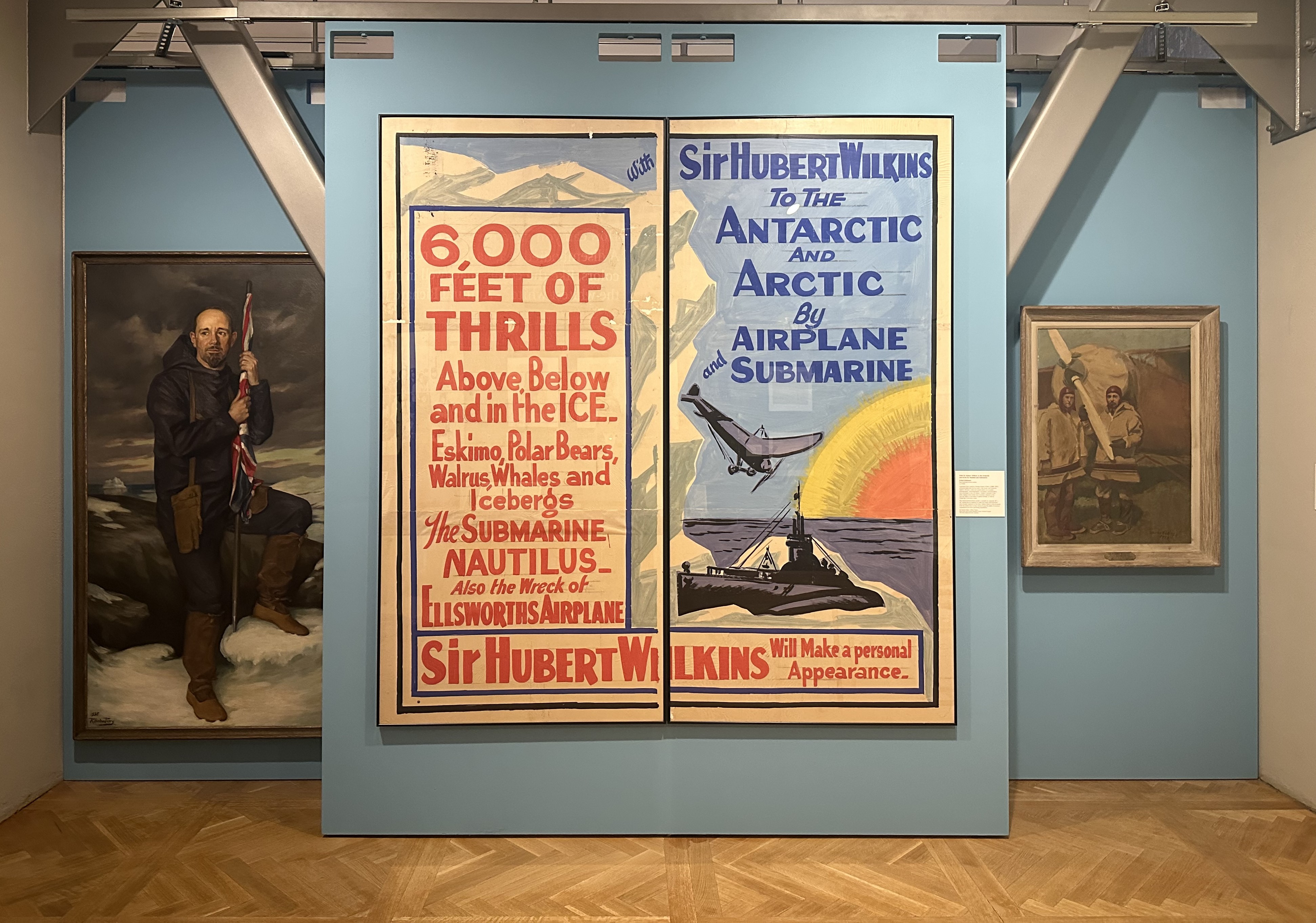 An advertisement for a lecture by Sir George Hubert Wilkins.