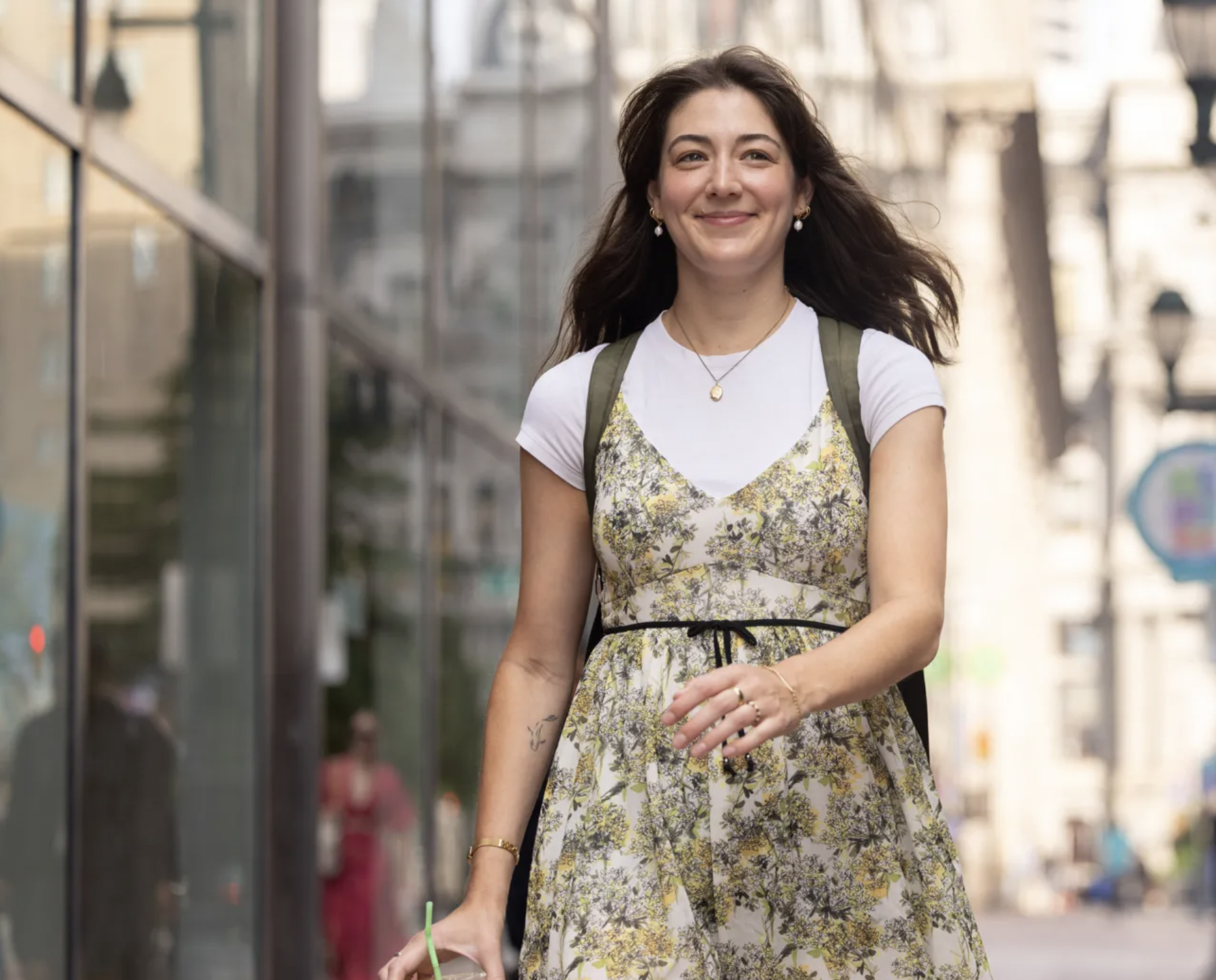Tovah Kaiser walks down the street in Philadelphia.