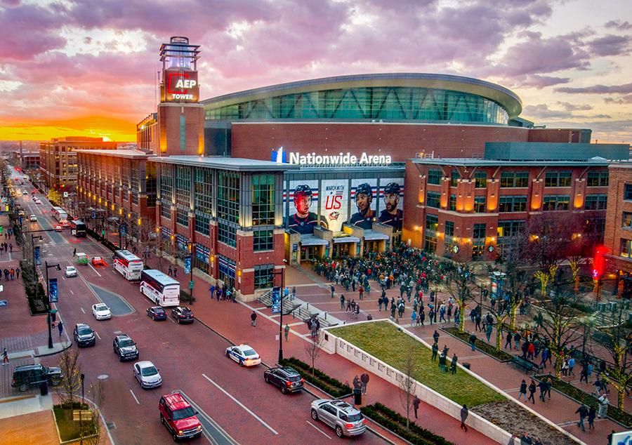 Nationwide Arena in Arena District